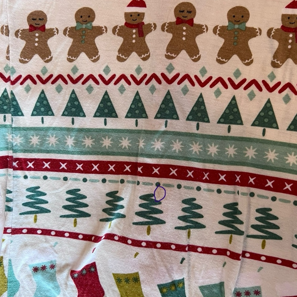 Little Sleepies Fair Isle Christmas Zippy Pajamas Size 12-18M GUC - Picture 12 of 13